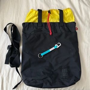 Topo Designs Cinch Tote - Black/Yellow